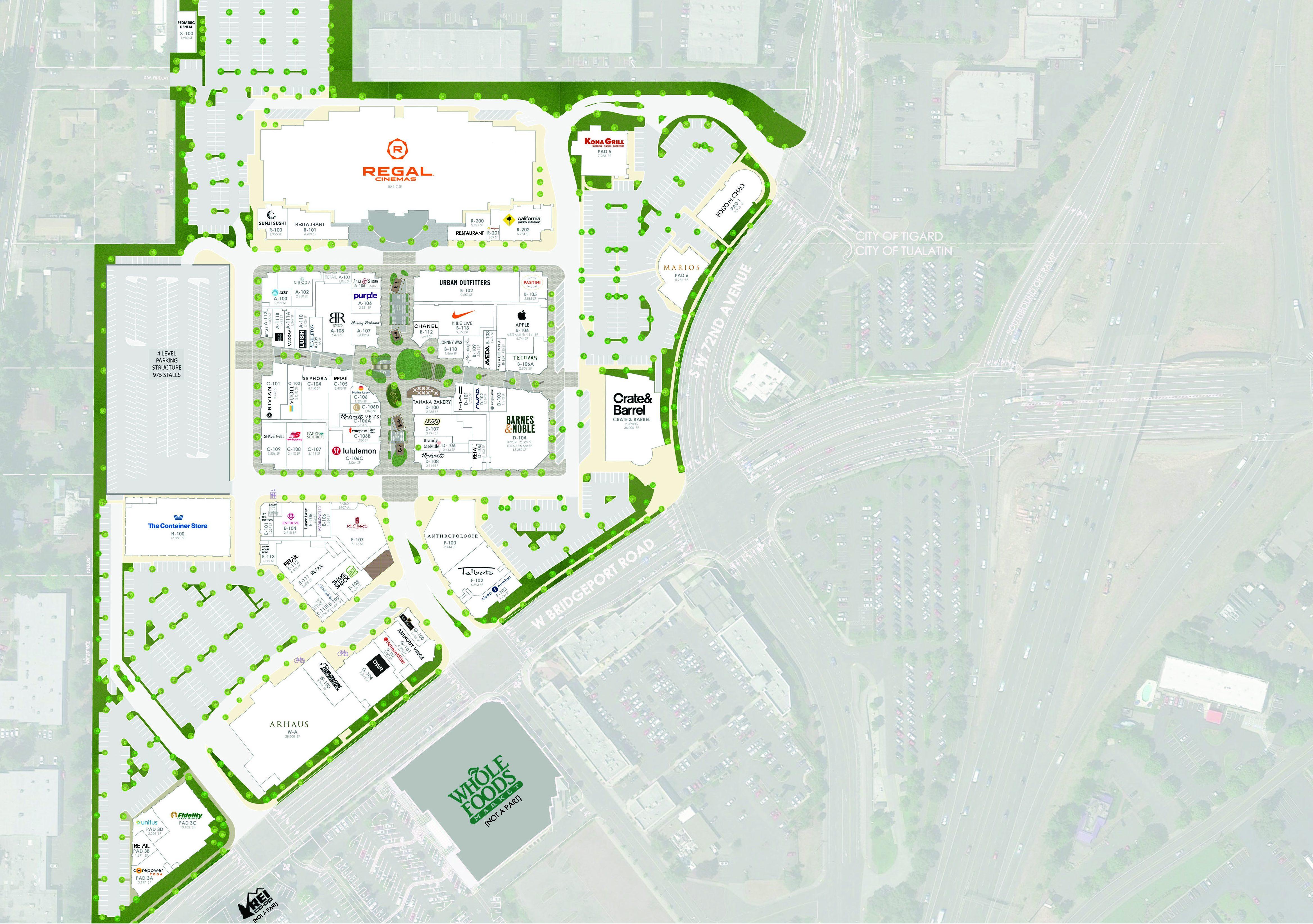 Bridgeport Village property map