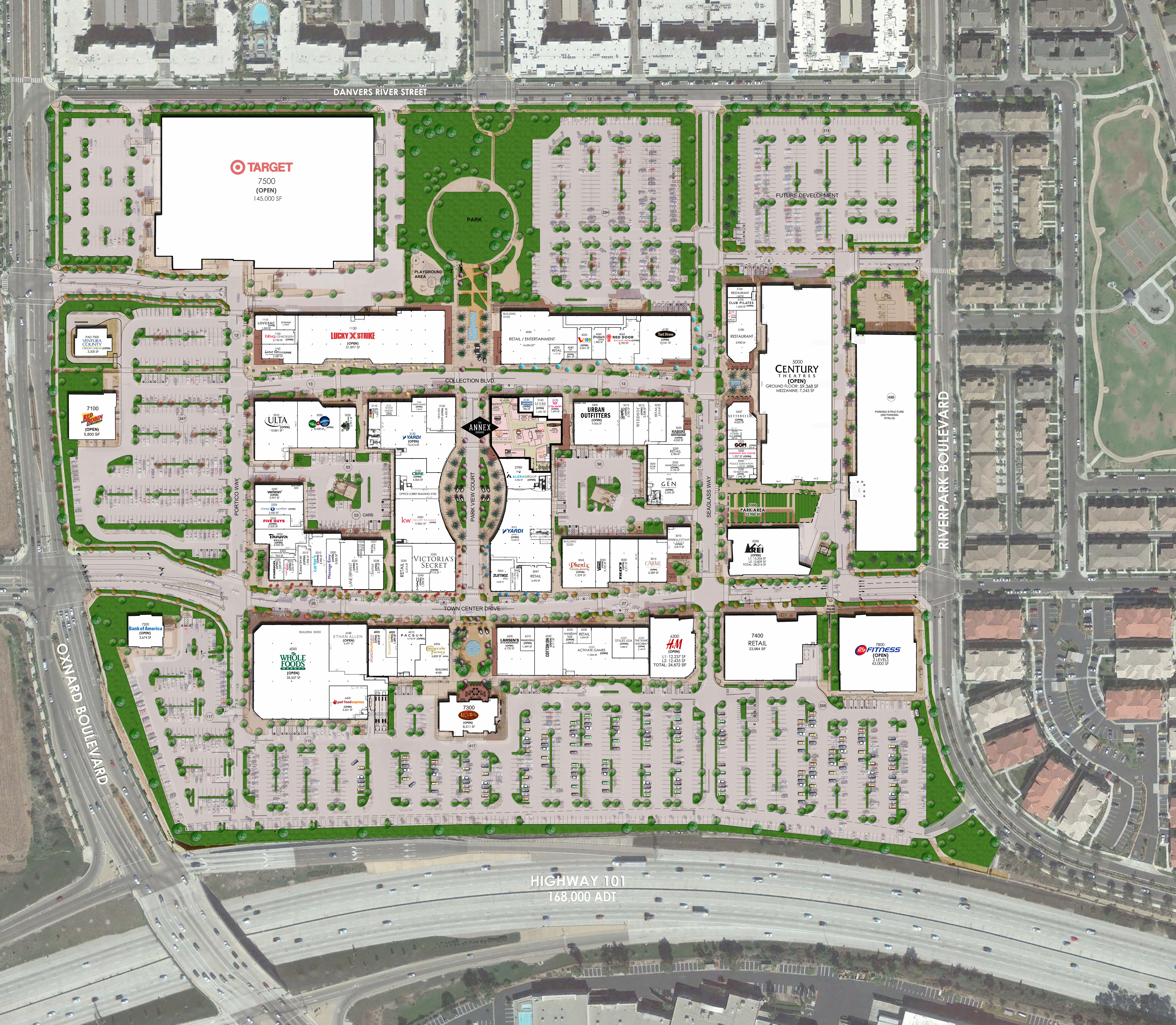 The Collection at Riverpark property map